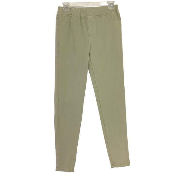 Umgee Leggings Womens Size XL Green Cream Gray Jeggings Pants Stretchy Skinny - Picture 1 of 7